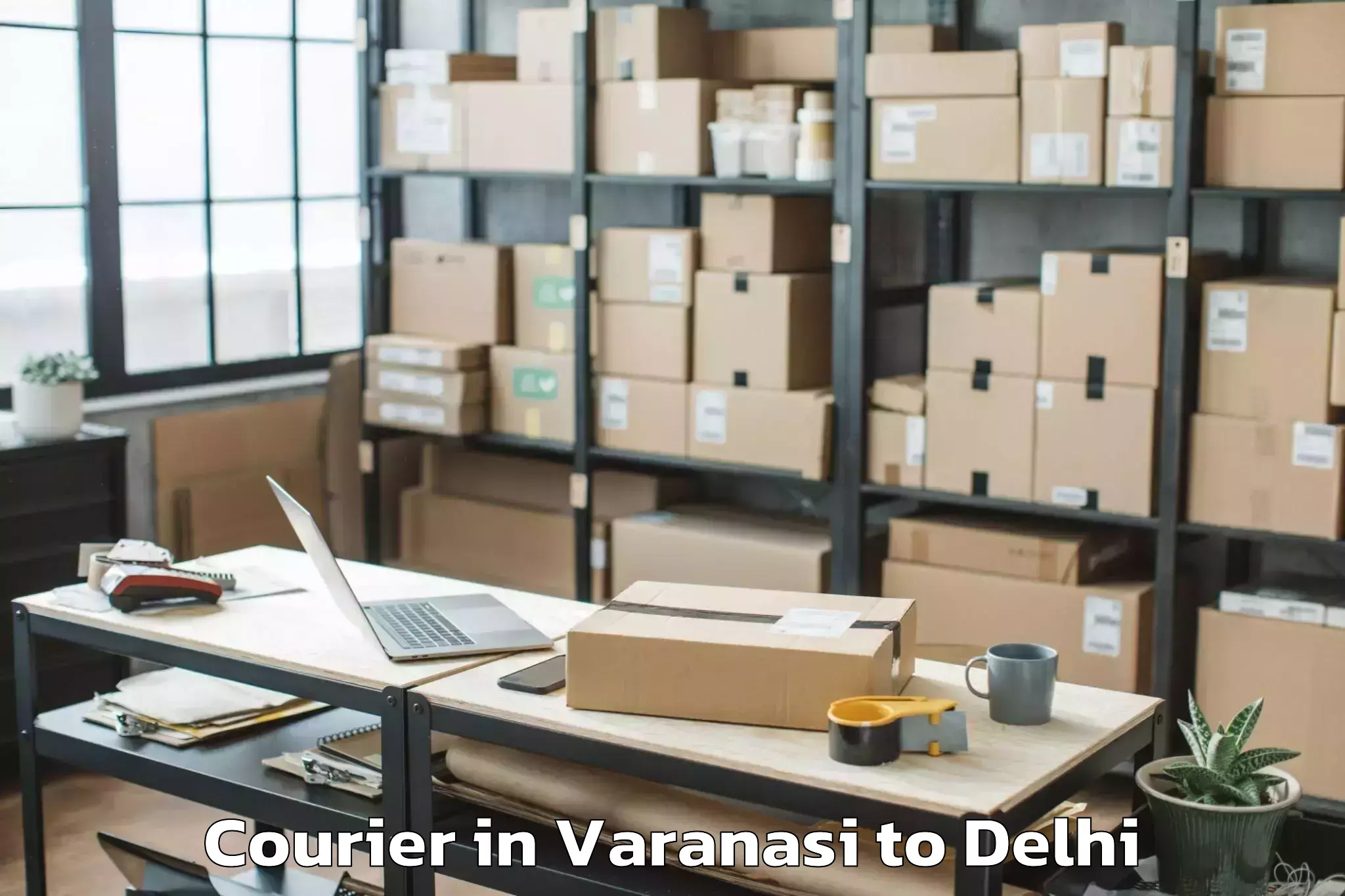 Discover Varanasi to Jmd Kohinoor Mall Courier